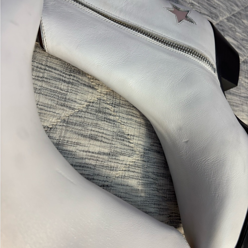 Thursday Boot Company Country Star White Western Leather Boots Size 8 - - Picture 6 of 11